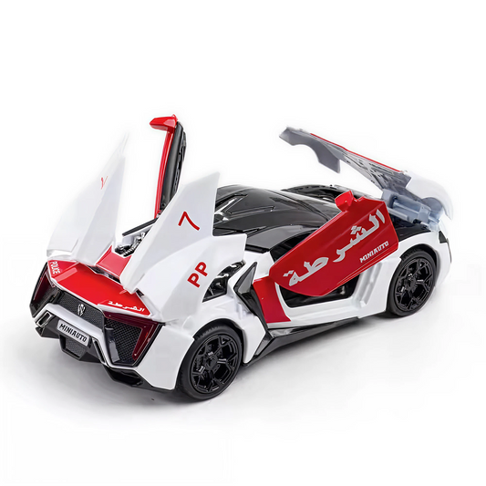 Lykan Hypersport Die-Cast Car – Pull Back Toy with Lights, Music & Openable Doors KidzlyKids