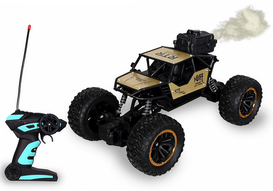 RC Rock Crawler – 2WD Off-Road Car with Mist Spray & High Speed (Multicolor) KidzlyKids