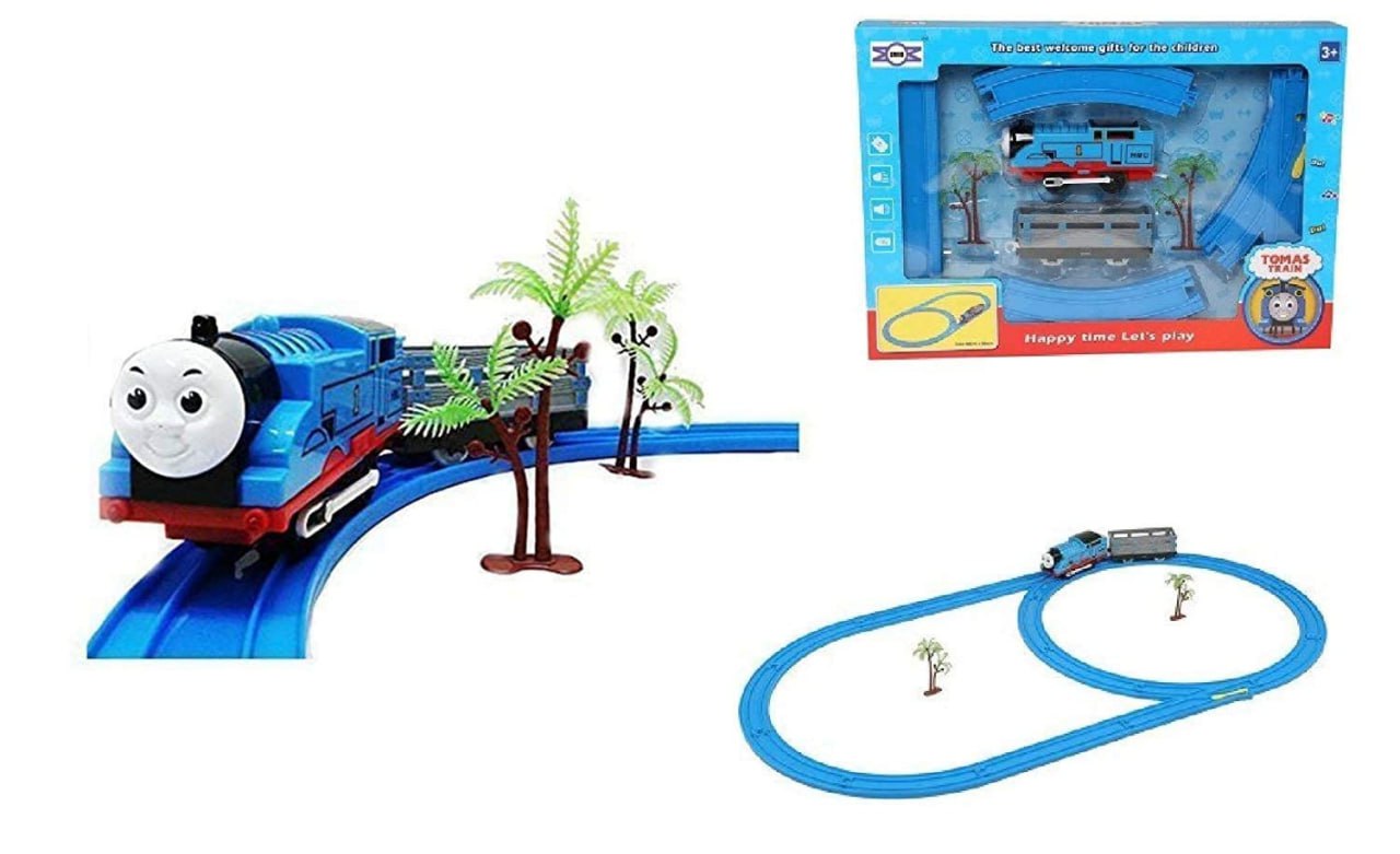 Engineering Track Train Set – Educational Construction Parking Lot Toy for Kids KidzlyKids