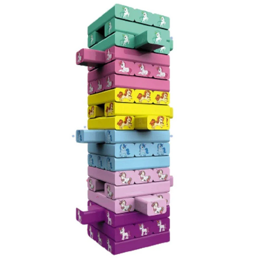 Unicorn Stacking Blocks – 54 Pcs - KidzlyKids