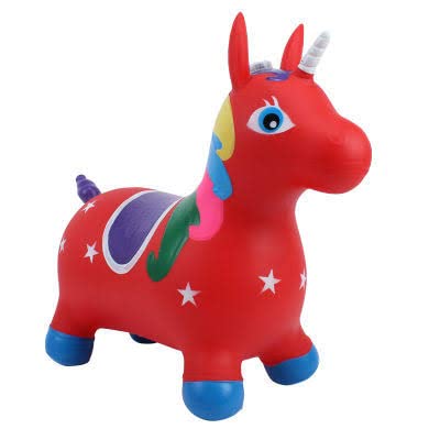 20 inches Large Size Inflatable Jumping & Riding Bouncing Unicorn KidzlyKids