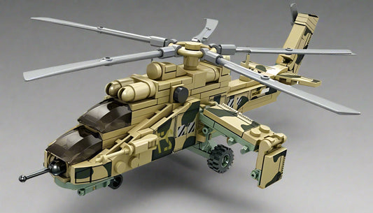 Mi-24 Hind Helicopter Toy | 212-Piece Military Block Set KidzlyKids