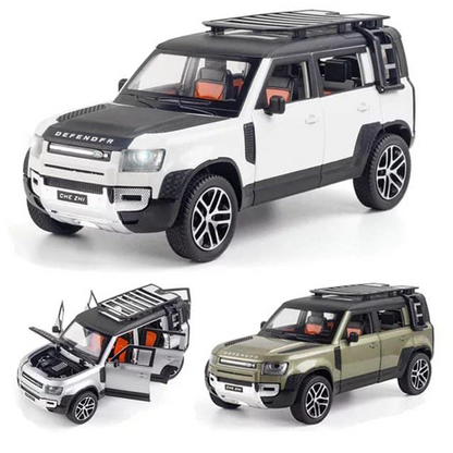 Land Roverr Defenderr Diecast Toy Car – White - KidzlyKids