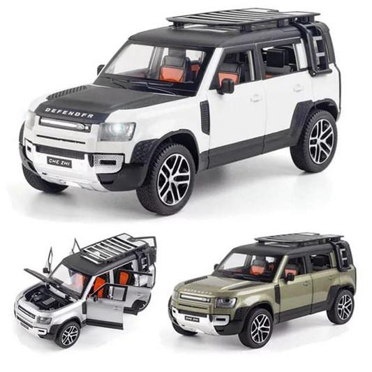 Land Roverr Defenderr Diecast Toy Car – White - KidzlyKids