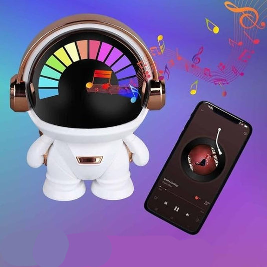 Space Robot Sound, Compact Astronaut Bluetooth Smart Speaker, Portable Wireless Speaker with HiFi Sound Quality KidzlyKids