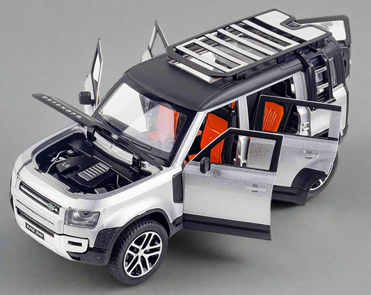 Land Roverr Defenderr Diecast Toy Car – White - KidzlyKids