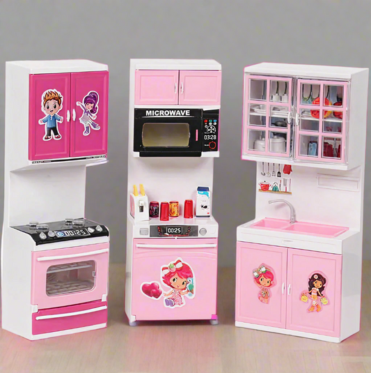 Pink Pearl Toy Kitchen Set for Kids KidzlyKids