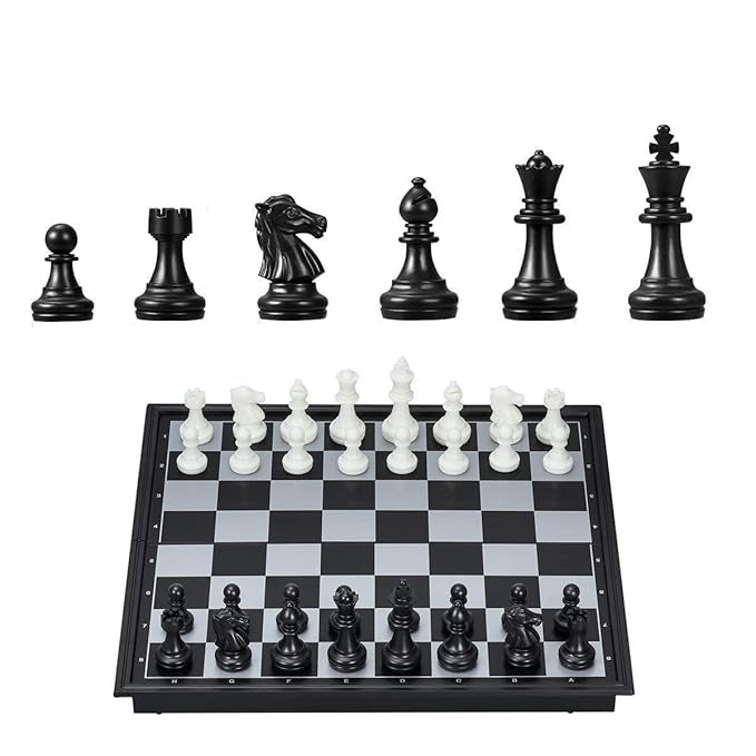 Foldable Chess Board – 10'' Chess Set for Beginners & Learning KidzlyKids