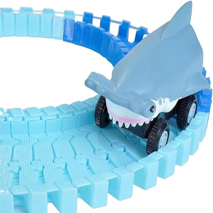 Shark Toy 148PCs Car Racing Track Train Toys KidzlyKids