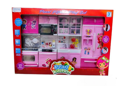 Pink Pearl Toy Kitchen Set for Kids KidzlyKids