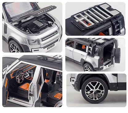 Land Roverr Defenderr Diecast Toy Car – White - KidzlyKids