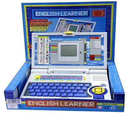 Educational English Learner Laptop with Keyboard Mouse for Kids 20 Activity Games KidzlyKids