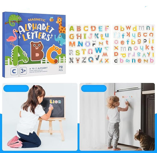Magnetic Alphabet Letters Set | 78-Piece Educational Toy KidzlyKids