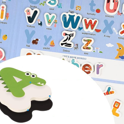 Magnetic Alphabet Letters Set | 78-Piece Educational Toy KidzlyKids