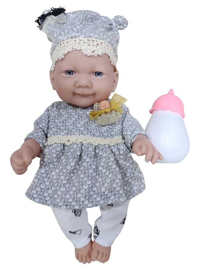 10 inch Baby Doll That Look Real, 3 D Eyes Born Baby Doll, KidzlyKids