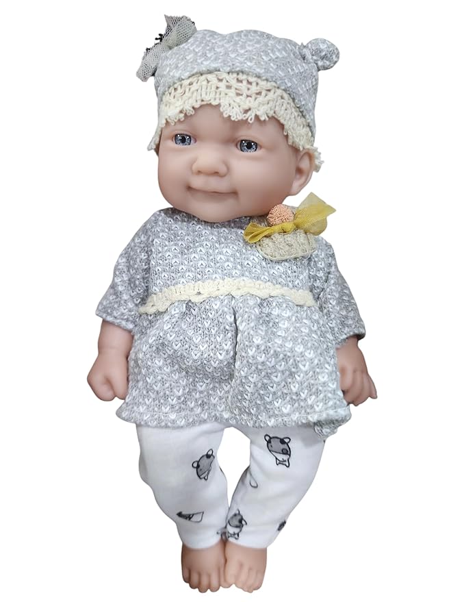 10 inch Baby Doll That Look Real, 3 D Eyes Born Baby Doll, KidzlyKids