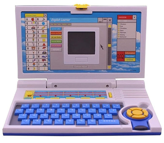 Educational English Learner Laptop with Keyboard Mouse for Kids 20 Activity Games KidzlyKids