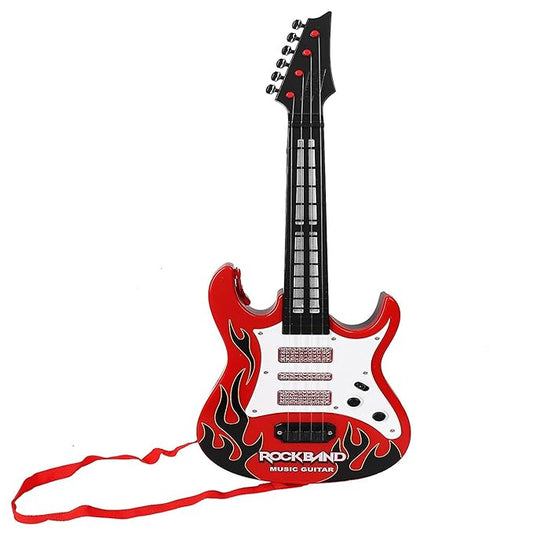 Rock Band Musical Plastic Guitar for Kids KidzlyKids
