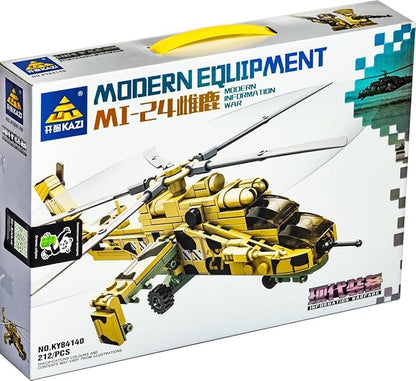 Mi-24 Hind Helicopter Toy | 212-Piece Military Block Set KidzlyKids