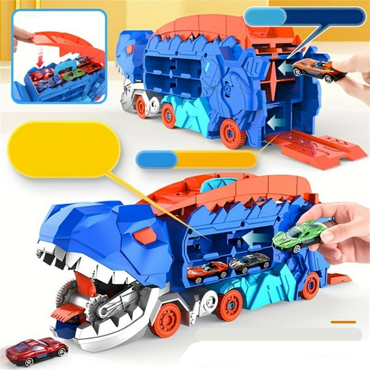 Dinosaur Car Track Set with 6 Cars KidzlyKids