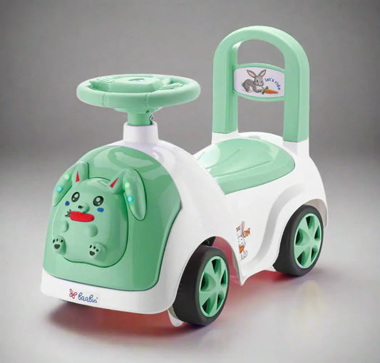 Rabbit Ride-On Toy with Lights, Music & Storage KidzlyKids