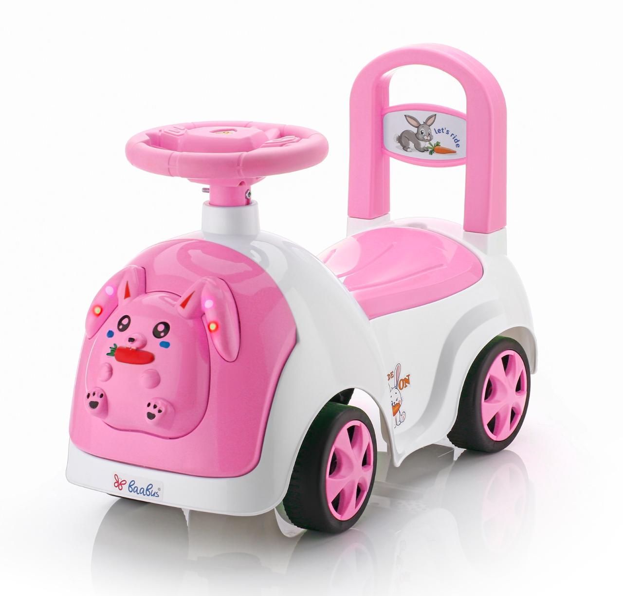 Rabbit Ride-On Toy with Lights, Music & Storage KidzlyKids