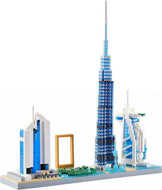 Dubai Skyline Architecture Model – Micro Building Blocks Set KidzlyKids