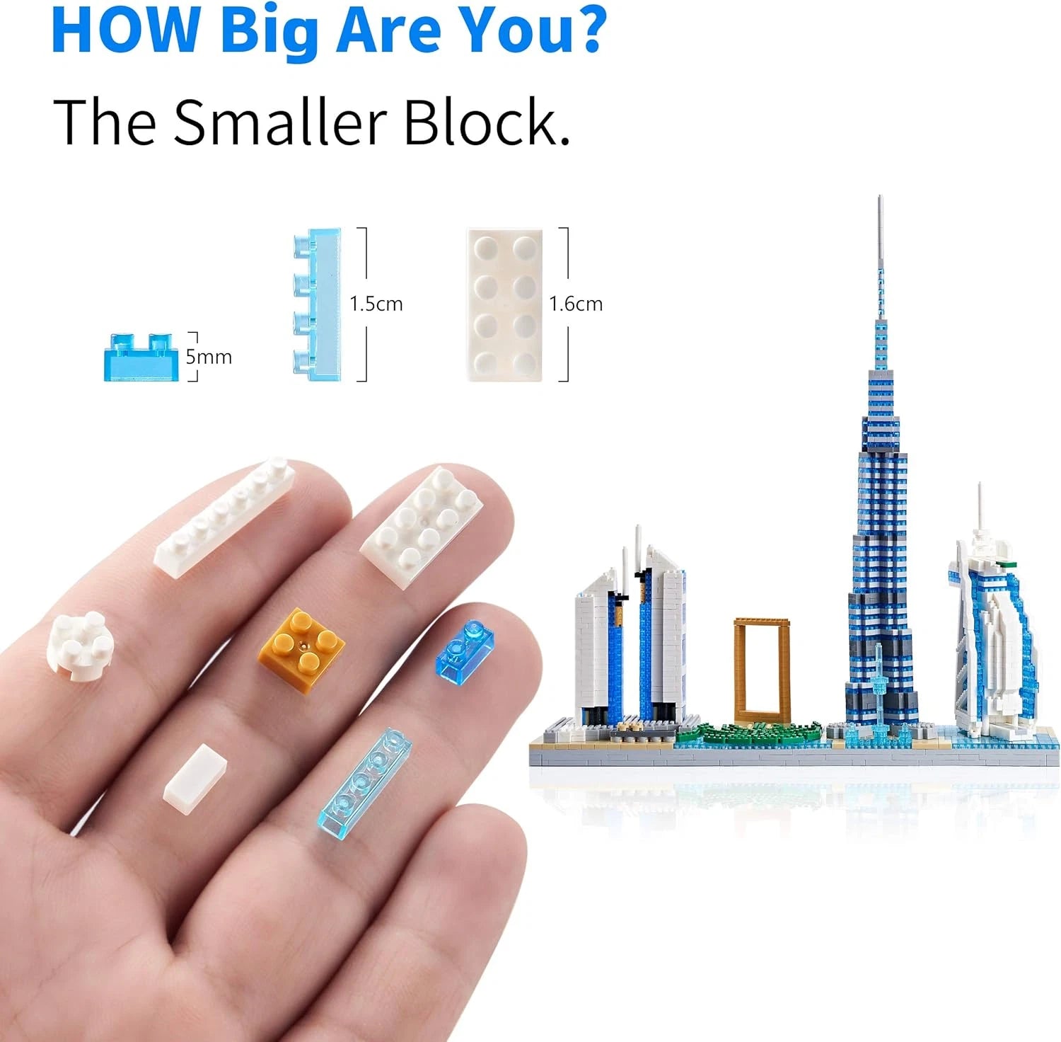Dubai Skyline Architecture Model – Micro Building Blocks Set KidzlyKids