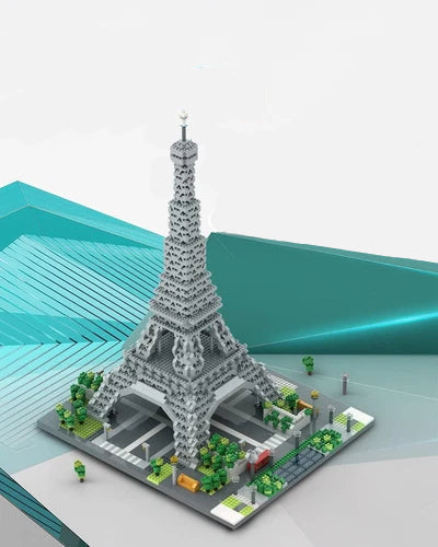 Eiffel Tower Architecture Kit – 3369-Piece Micro Blocks Set KidzlyKids